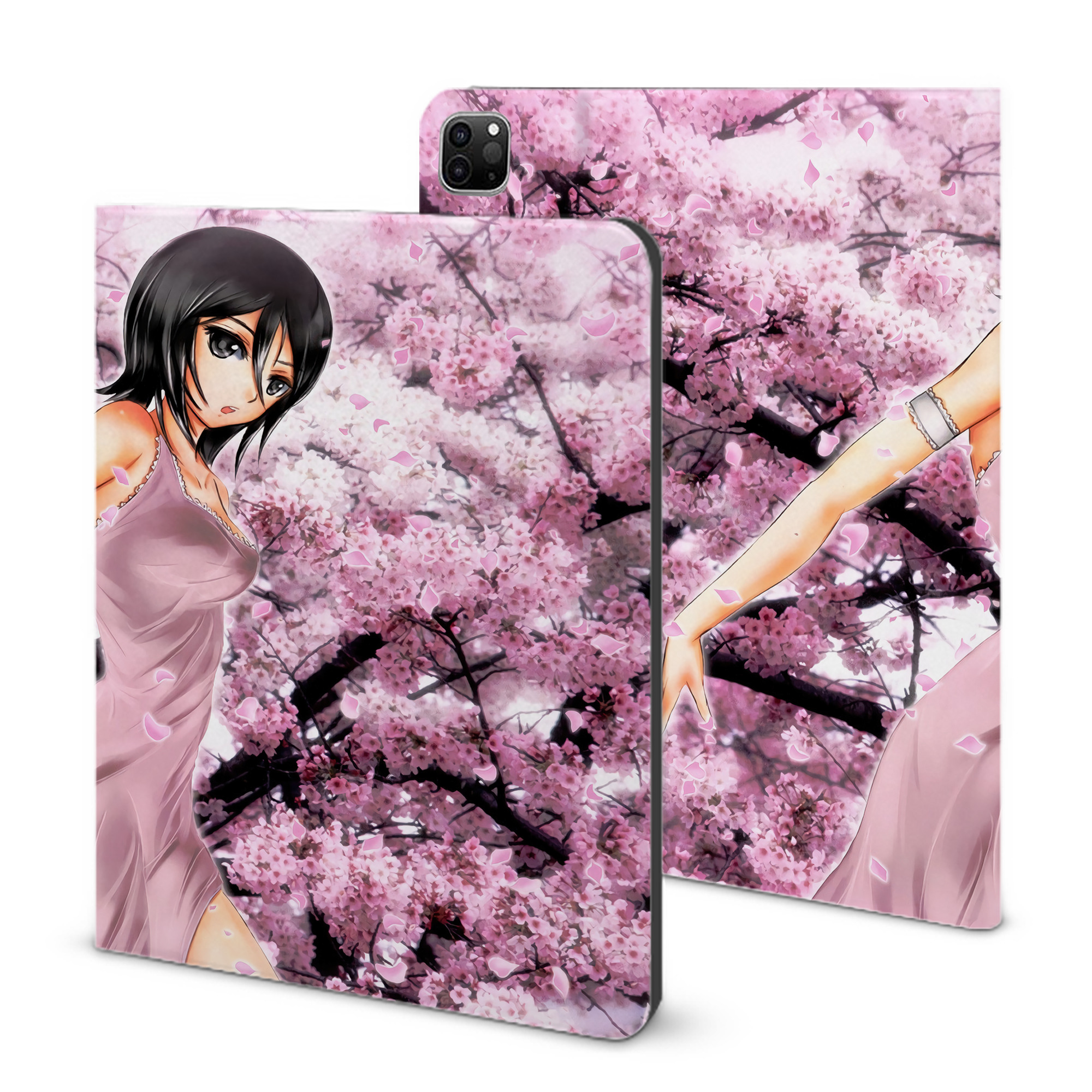 （画像用） ブリーチ BLEACH IPad ケース ブック型 PUレザー TPU 耐衝撃 軽量 薄型 ペン収納なし 全面保護 IPad 各モデル対応